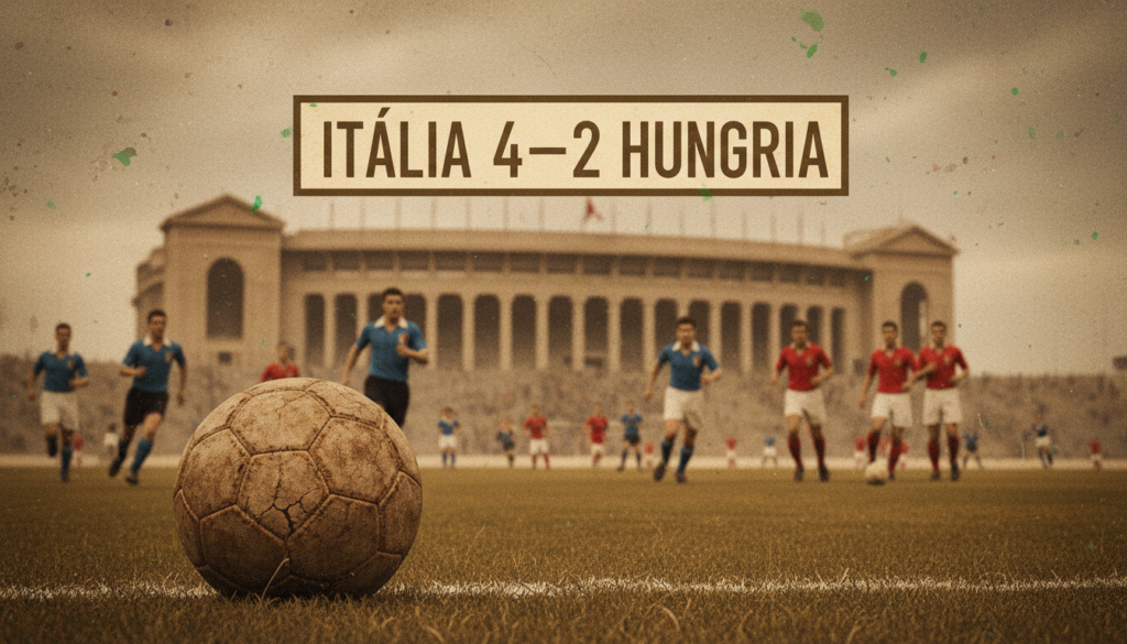 A final: Itália x Hungria (4–2) na Copa do mundo de 1938